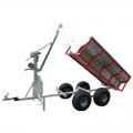 Rimorchio del ceppo di legno per ATV Dump 